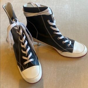 Stylish Black and White Heels